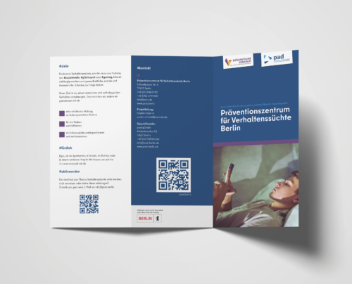 Flyer: Präventionszentrum für Verhaltenssüchte Berlin